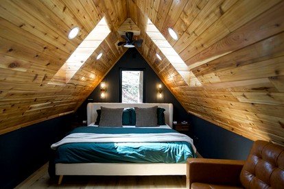 Riverfront, Modern A-Frame on the Allegheny River, Perfect for a Romantic Weekend to Unwind - Parker, Pennsylvania - glamping.directory