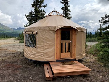 Peaceful Denali Accommodation for Yurt Glamping in Alaska - Cantwell, Alaska - glamping.directory