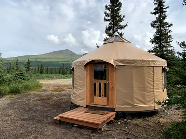 Peaceful Denali Accommodation for Yurt Glamping in Alaska - glamping.directory
