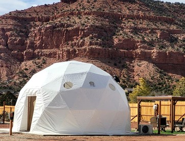Impressive Secluded Dome with Barbecue and Fire Pit in Kanab, Utah - glamping.directory