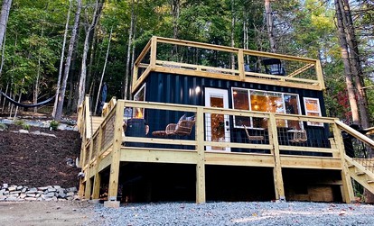 Tiny Luxe Living: Todd, NC Retreat with Hot Tub and Breathtaking Deck Views - Todd, North Carolina - glamping.directory