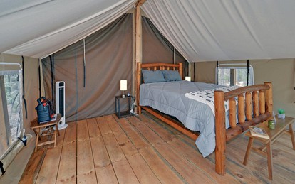 Unforgettable Georgia Glamping: Safari Tent Retreat in Suches - Suches, Georgia - glamping.directory