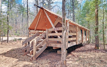 Unforgettable Georgia Glamping: Safari Tent Retreat in Suches - Suches, Georgia - glamping.directory