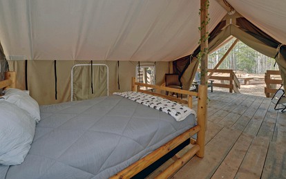 Unforgettable Georgia Glamping: Safari Tent Retreat in Suches - Suches, Georgia - glamping.directory
