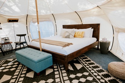 Romantic Escapes to Spicewood, Texas in this Charming Bell Tent for Two - Spicewood, Texas - glamping.directory