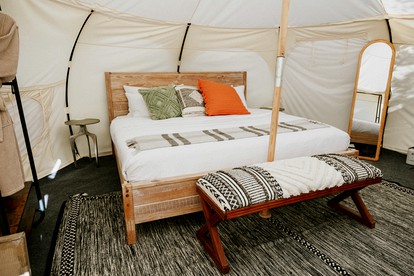 Romantic Escapes to Spicewood, Texas in this Charming Bell Tent for Two - Spicewood, Texas - glamping.directory