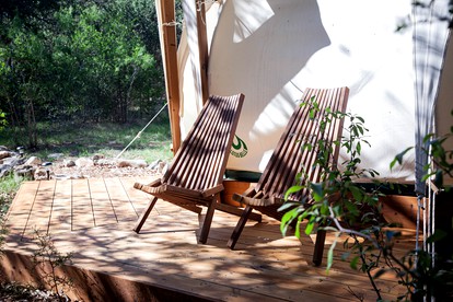 Romantic Escapes to Spicewood, Texas in this Charming Bell Tent for Two - Spicewood, Texas - glamping.directory