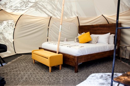 Romantic Escapes to Spicewood, Texas in this Charming Bell Tent for Two - Spicewood, Texas - glamping.directory