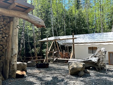 Spacious and Pet Friendly Safari Tent on a Glamping Resort in the Pacific Northwest, WA - Forks, Washington - glamping.directory