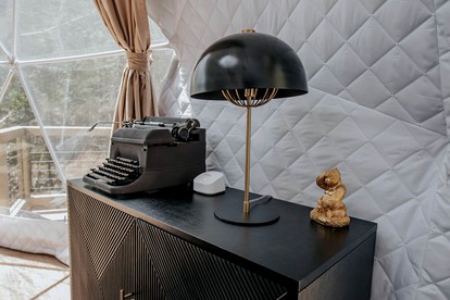 Chic Falls-Side Family Getaway: Dome Stay in Cherry Log, Georgia - Cherry Log, Georgia - glamping.directory