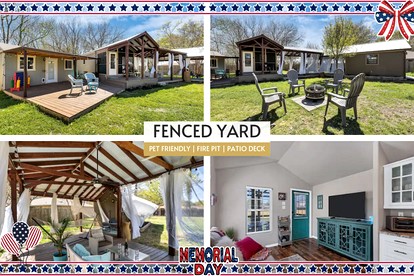 Cozy, Pet Friendly Cottage with Gorgeous Outdoor Space for a Weekend Getaway to New Braunfels, Texas - glamping.directory