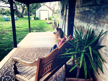 Romantic Rustic Cabin with Hot Tub on Working Ranch in Fredericksburg, Texas - Fredericksburg, Texas - glamping.directory