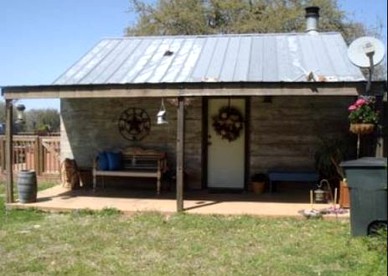 Romantic Rustic Cabin with Hot Tub on Working Ranch in Fredericksburg, Texas - Fredericksburg, Texas - glamping.directory