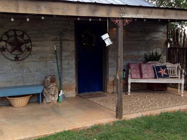 Romantic Rustic Cabin with Hot Tub on Working Ranch in Fredericksburg, Texas - Fredericksburg, Texas - glamping.directory