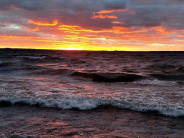 A-Frame Cabin on Lake Michigan - Ellsworth, Michigan - glamping.directory