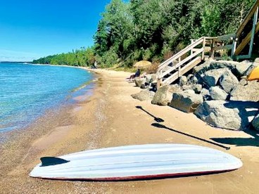 A-Frame Cabin on Lake Michigan - Ellsworth, Michigan - glamping.directory