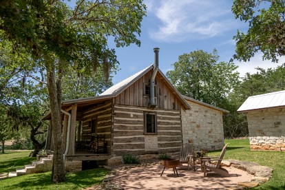Charming Historic Cabin with Wood-Burning Stove near StarHill Farms in Texas - New Ulm, Texas - glamping.directory