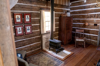 Charming Historic Cabin with Wood-Burning Stove near StarHill Farms in Texas - New Ulm, Texas - glamping.directory