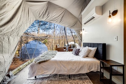 Luxurious Dome Surrounded by Trees for a Relaxing Getaway in the Blue Ridge Mountains in Rosman, North Carolina - Rosman, North Carolina - glamping.directory