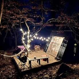 Remote Mountain A-Frame with BBQ Perfect for Nature Lovers in West Virginia - glamping.directory