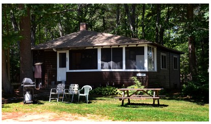 Secluded Cabin Nestled in the Woods near Crystal Lake, New Hampshire - glamping.directory