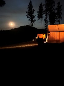 Incredible Tented Cabin with Fantastic Vistas in Conner, Montana - Conner, Montana - glamping.directory