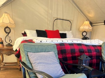Incredible Tented Cabin with Fantastic Vistas in Conner, Montana - Conner, Montana - glamping.directory