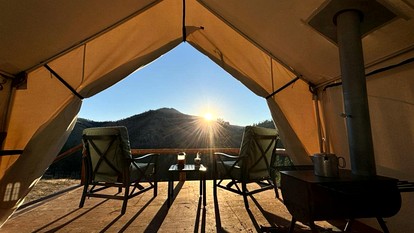 Incredible Tented Cabin with Fantastic Vistas in Conner, Montana - glamping.directory