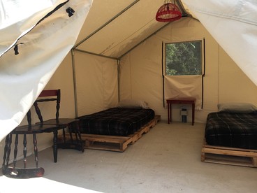 Glamping Escape in Sturgis, South Dakota, in Lovely Safari Tent Rental for Two - Sturgis, South Dakota - glamping.directory
