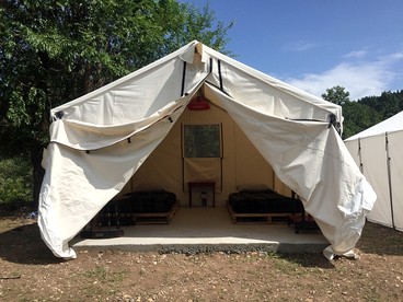 Glamping Escape in Sturgis, South Dakota, in Lovely Safari Tent Rental for Two - glamping.directory