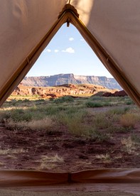 Cozy Romantic Glamping Tent on Secluded Ranch with Breathtaking Night Sky Views in Moab, Utah - Moab, Utah - glamping.directory