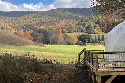 Outstanding Chic Dome with Private Deck in North Carolina - Creston, North Carolina - glamping.directory