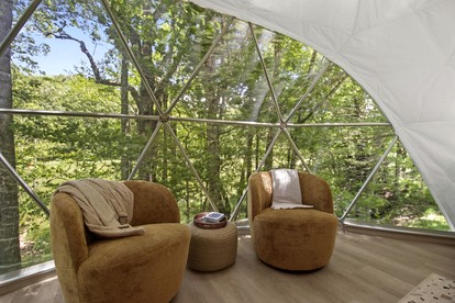 Outstanding Chic Dome with Private Deck in North Carolina - Creston, North Carolina - glamping.directory