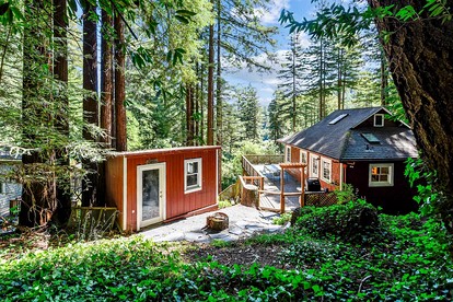 Handsomely Renewed Cabin with Spa Perfect for a Family Escape in Guerneville, California - glamping.directory