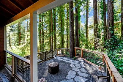 Handsomely Renewed Cabin with Spa Perfect for a Family Escape in Guerneville, California - Guerneville, California - glamping.directory