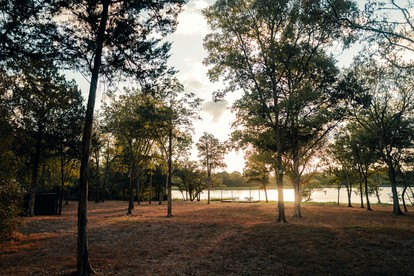 Romantic Lakefront Safari Tent with Fire Pit and Peaceful Views near Bastrop, Texas - Bastrop , Texas - glamping.directory