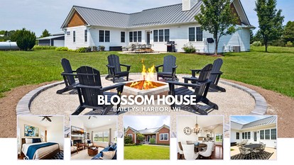 Charming Cottage with Fire Pit on 5 Acres near Downtown Baileys Harbor, WI - glamping.directory