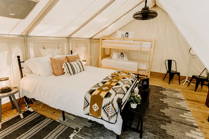 Georgia Glamping Tent, Perfect for Families to Explore Unicoi State Park - Helen, Georgia - glamping.directory