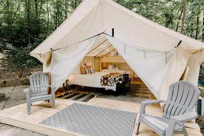 Georgia Glamping Tent, Perfect for Families to Explore Unicoi State Park - Helen, Georgia - glamping.directory