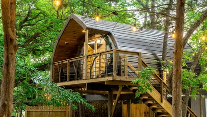 Magical Treehouse Retreat with Creek Views near Forestburg Forest in Forestburg, Texas - glamping.directory