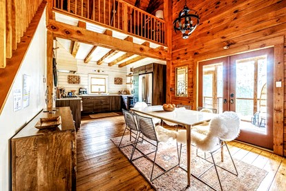 Modern, Cozy, Idyllic Log Cabin Secluded on 6 Serene Acres, Stone Ridge, New York - Stone Ridge, New York - glamping.directory