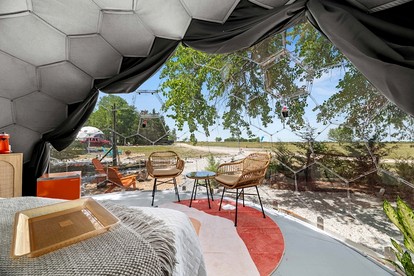 Cozy Glamping Retreat with Outdoor Shower & Fire Pit near Wolfe City, Texas - Wolfe City, Texas - glamping.directory