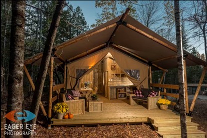 Peaceful Safari Tent Nestled in the Woods of Mount Desert Island, Maine - glamping.directory