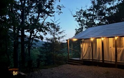 Gorgeous Safari Tent with Incredible Views for a Romantic Glamping Getaway near Waynesville, North Carolina - glamping.directory