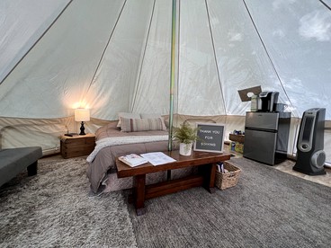 Lovely Bell Tent for Memorable Glamping Weekends in Conneticut - Ellington, Connecticut - glamping.directory