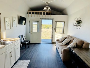 Secluded Tiny House with Fire Pit and Lovey Views in Ash Fork, Arizona - Ash Fork, Arizona - glamping.directory