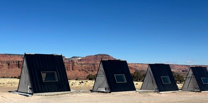 Unique A-Frame Cabin for an Unforgettable Couples Getaway in Teasdale, Utah - glamping.directory