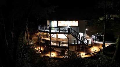 Unique Round Mountain Retreat with Firepit near Black Mountain, NC – Scenic Blue Ridge Getaway - Black Mountain, North Carolina - glamping.directory