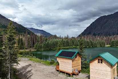 Solar Powered Lakefront Twin Tiny Houses in Cantwell Alaska, Perfect for a Group Getaway to Denali National Park - Cantwell, Alaska - glamping.directory