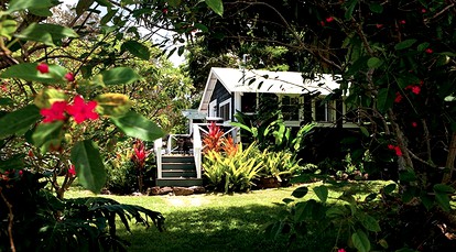 Romantic Oceanfront Cottage Rental with Private Tropical Gardens for Vacation in Hawaii - Hawi, Hawaii - glamping.directory